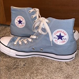Baby Blue Converse All Star High Tops